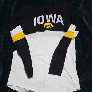 5th & Ocean Black Cotton Shirt, Hawkeyes